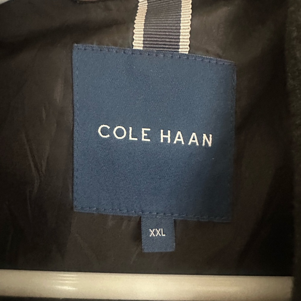 Cole Haan Men's Brown Wool Pea Coat - Picture 6 of 6